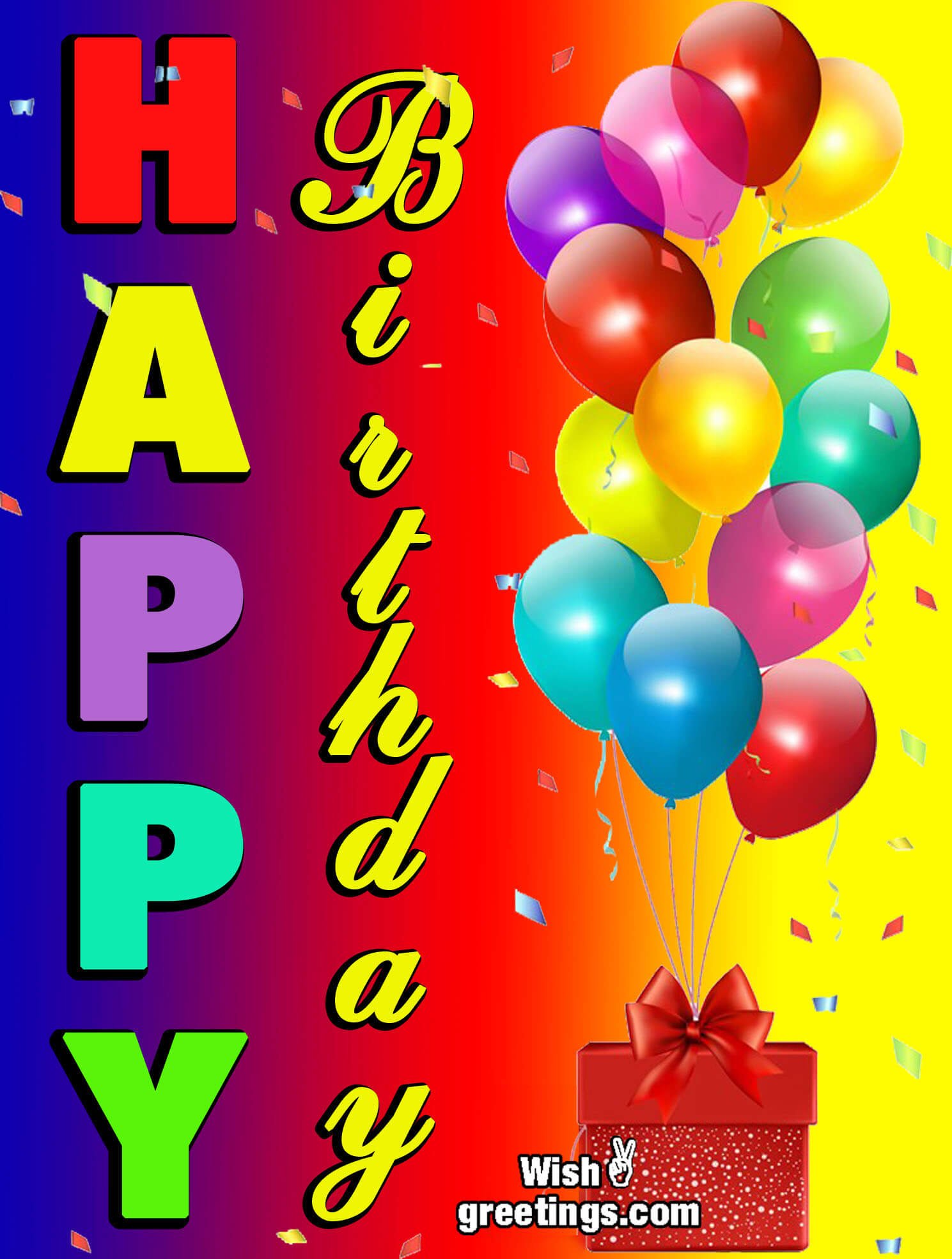 Happy Birthday Ballons Gift Box