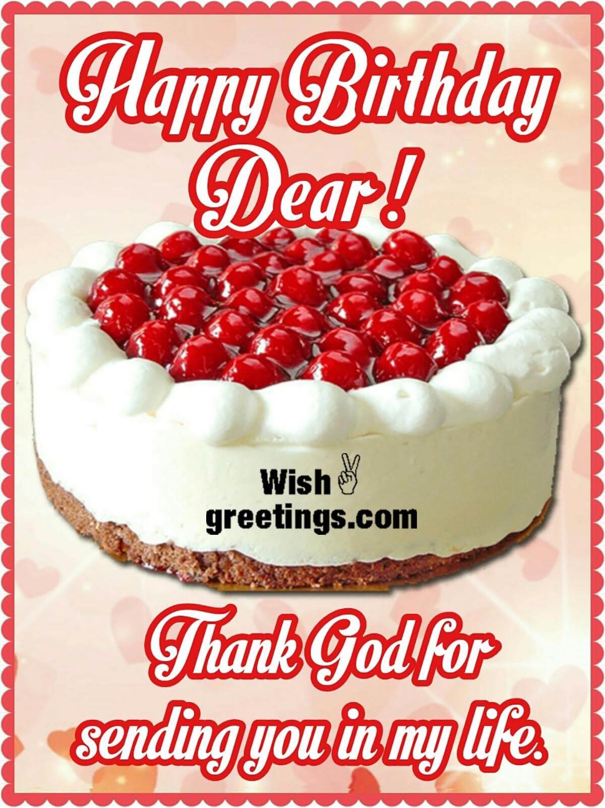 Happy Birthday Dear Cake Image