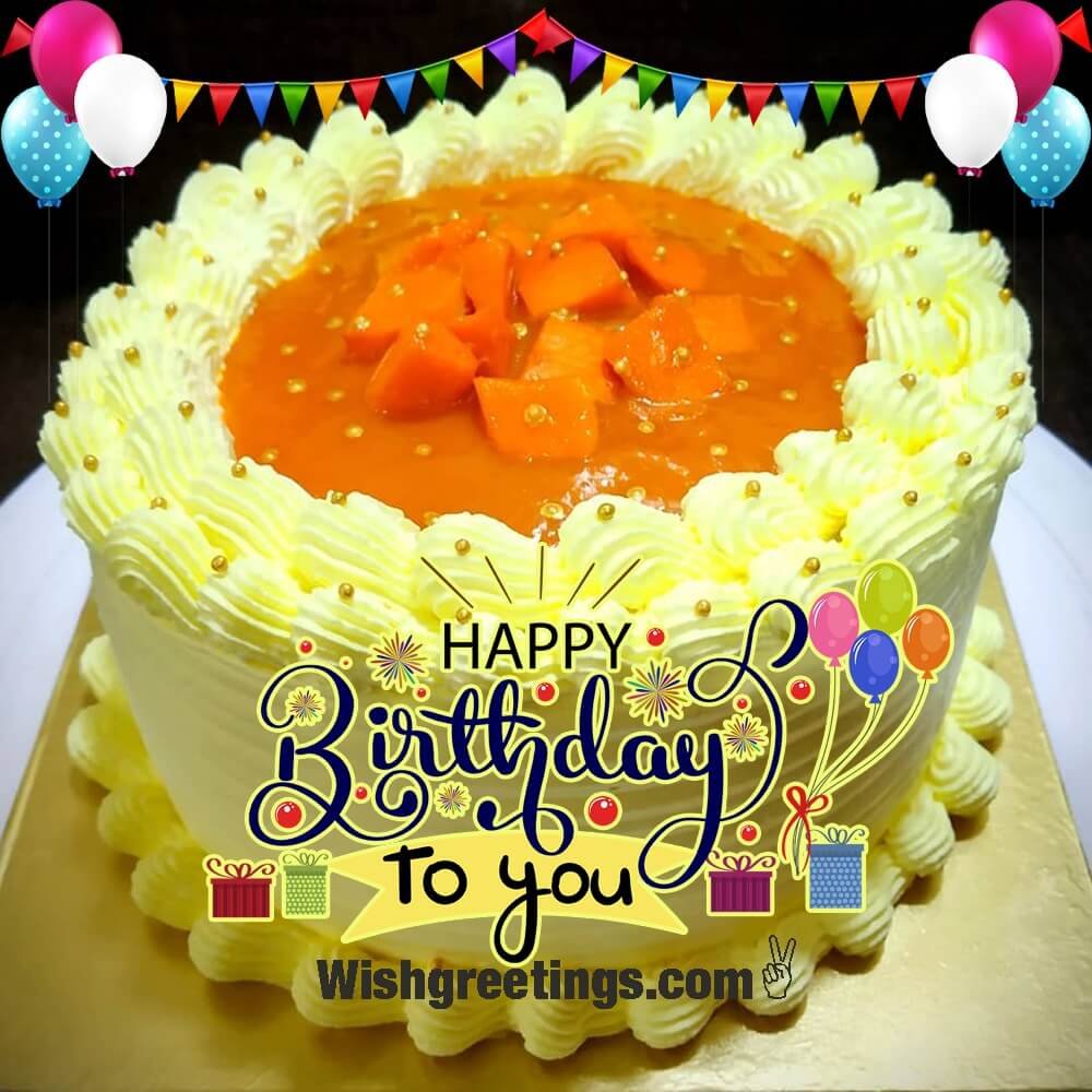 Happy Birthday To You Papapya Cake