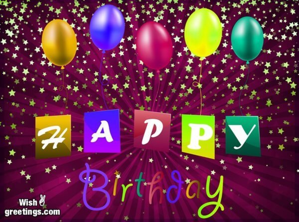 Happy Birthday Wishes Balloon Images - Wish Greetings