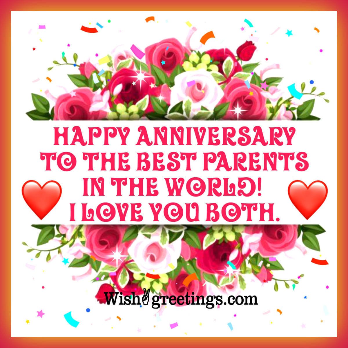 Happy Anniversary Wishes Images For Parents Wish Greetings