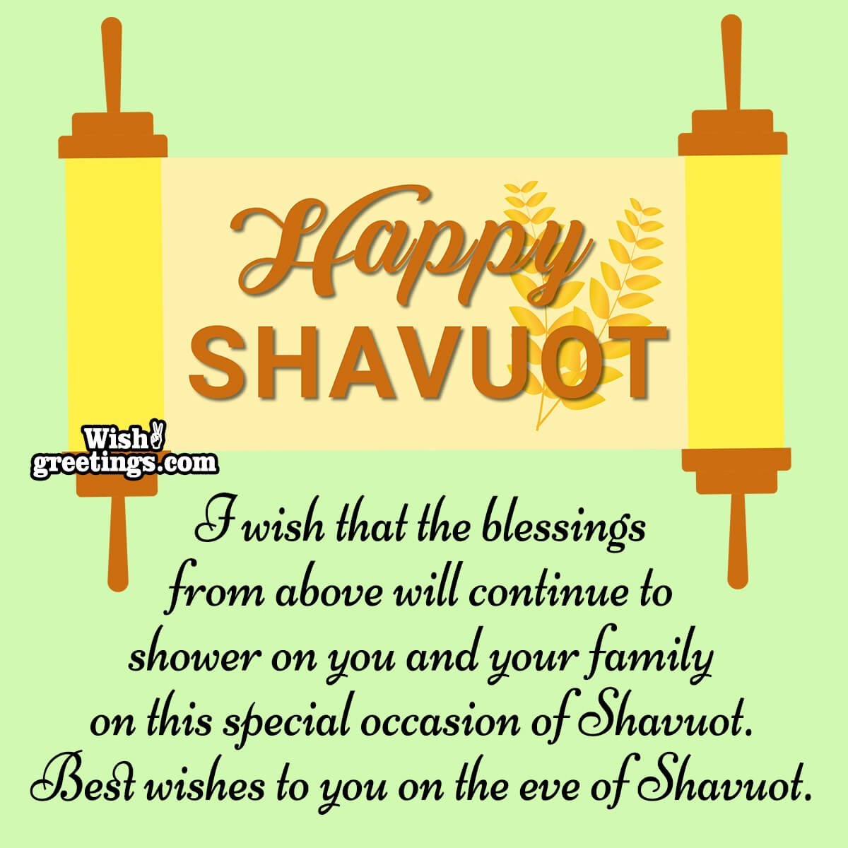 Happy Shavuot Wishes On The Eve