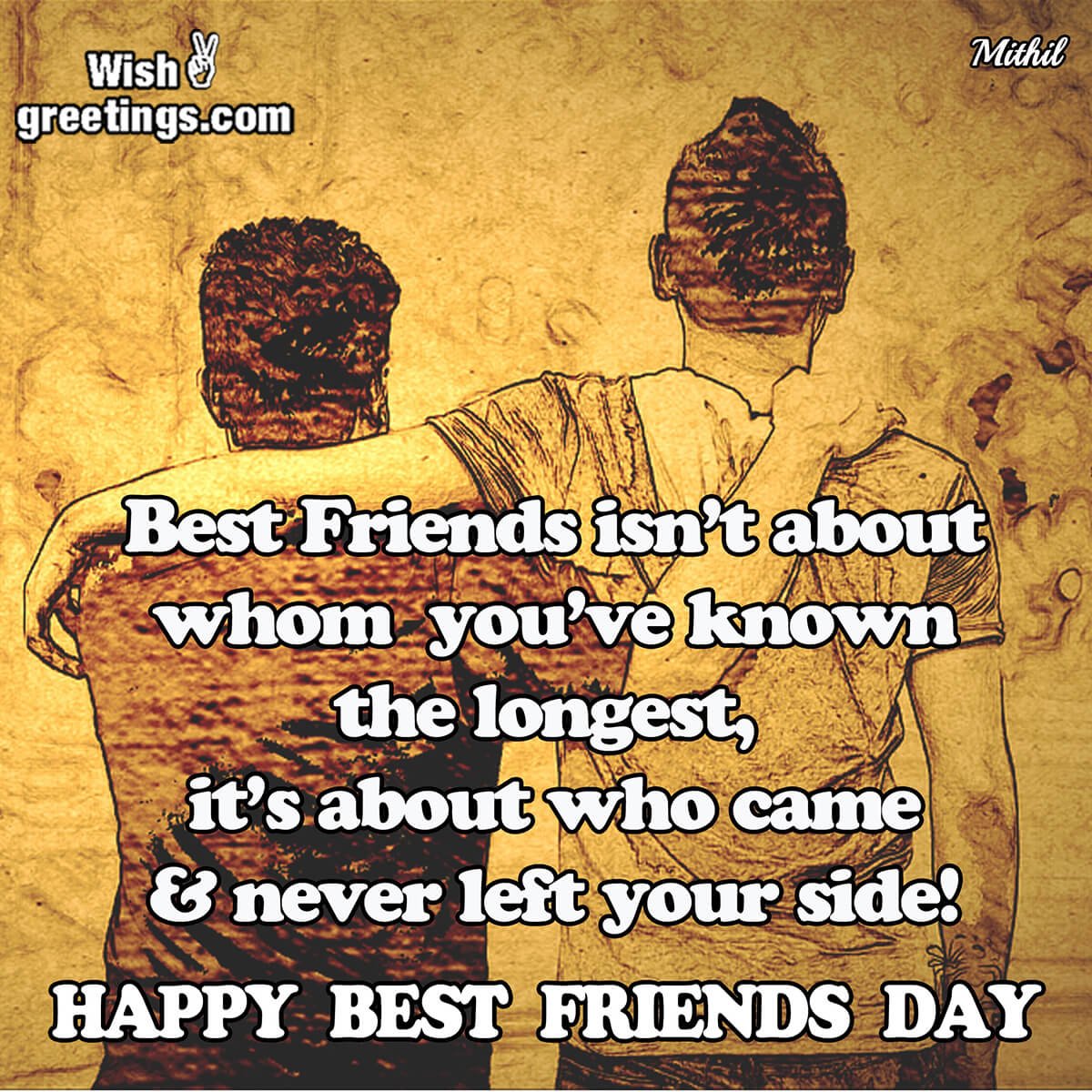 Happy Best Friend’s Day Quote Image