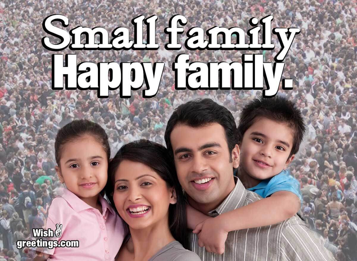 Small Family Slogan Picture
