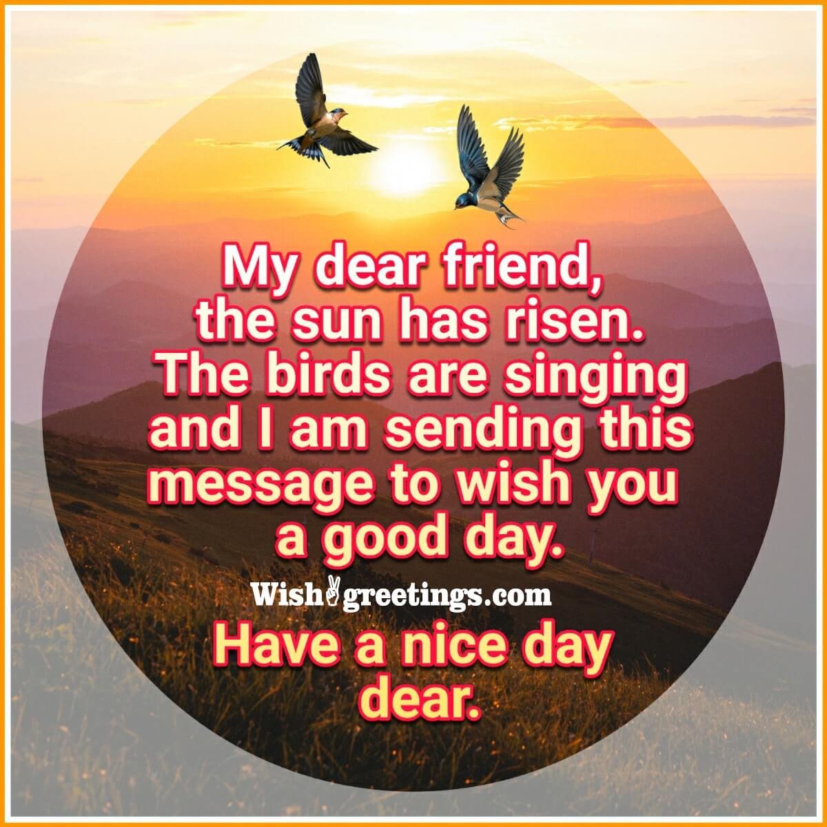 Good Day Messages For Friend Wish Greetings