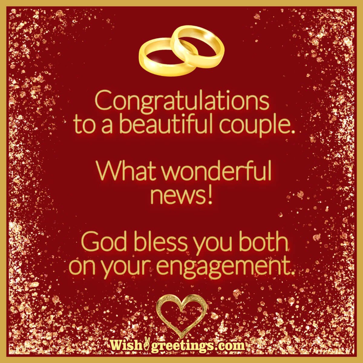 Congratulations To A Beautiful Couple, Wish Image