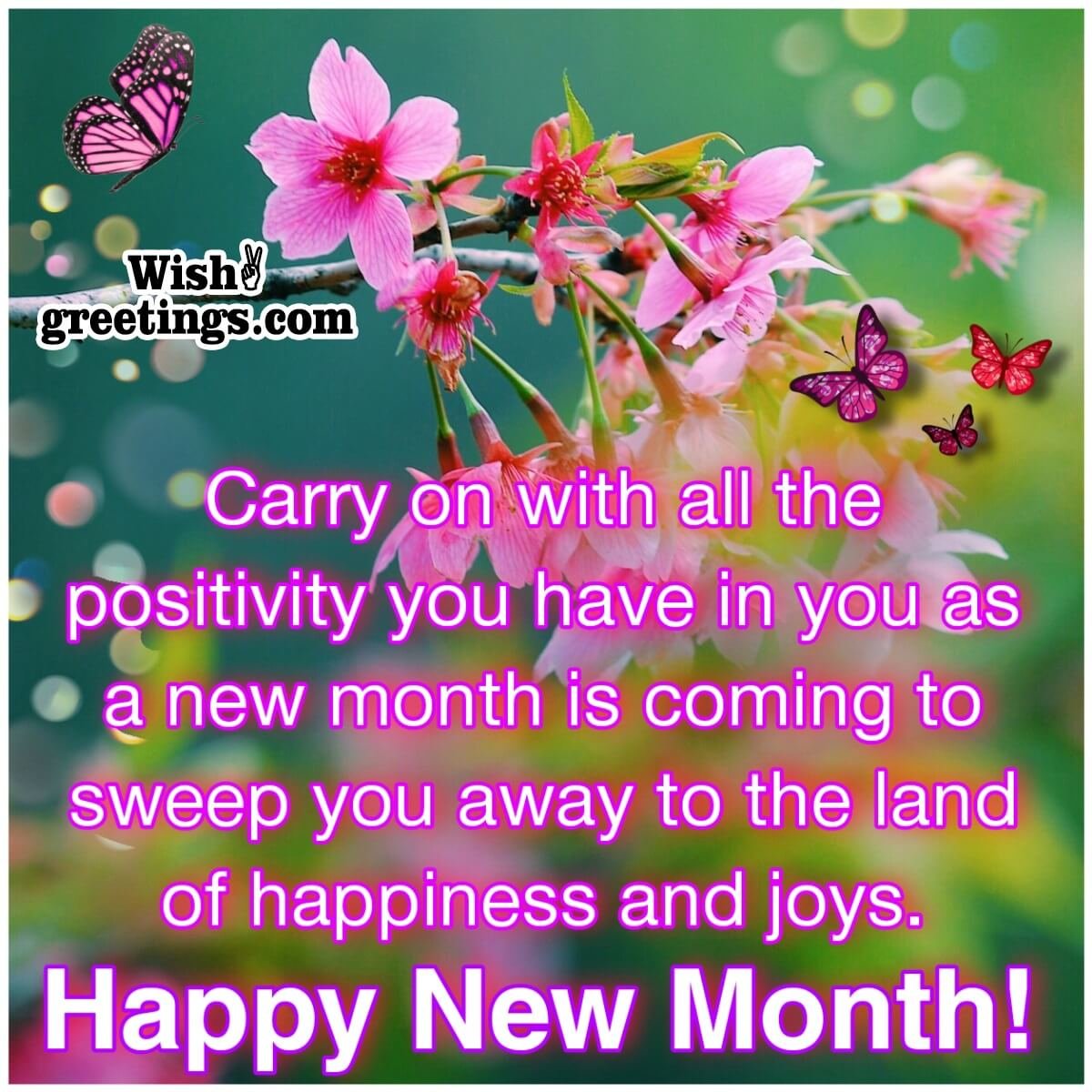 Happy New Month Messages - Wish Greetings