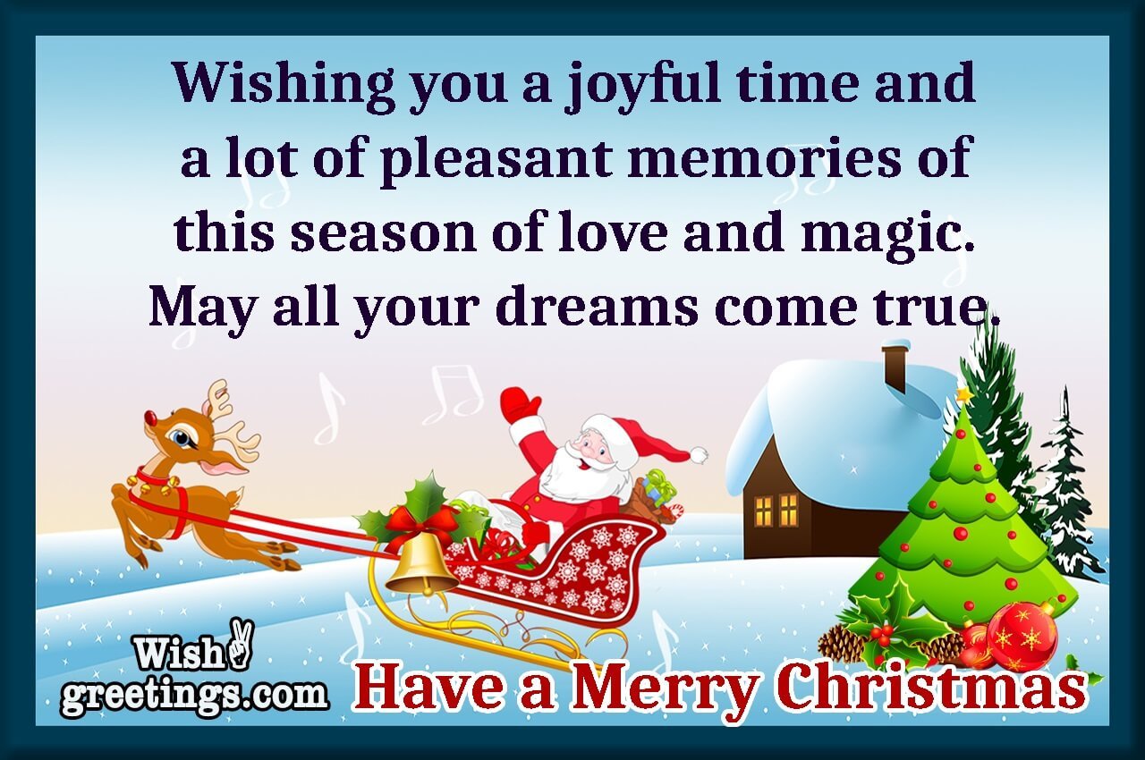 Merry Christmas Wishes Messages - Wish Greetings