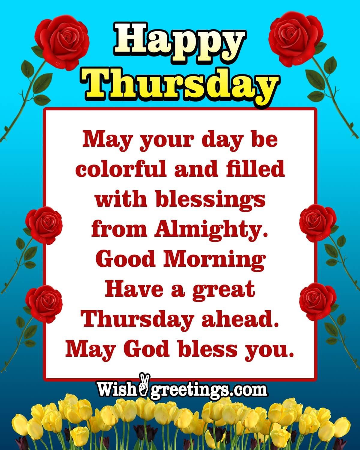 Happy Thursday Morning Greetings - Wish Greetings