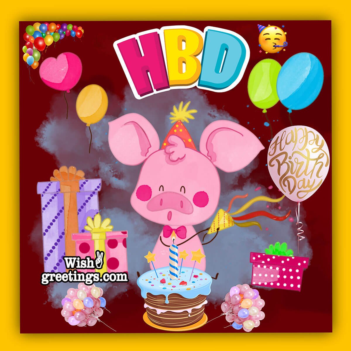 Happy Birthday Pig Picture