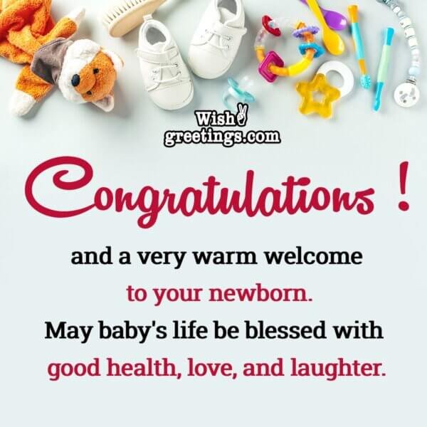 Best New Born Baby Wishes - Wish Greetings