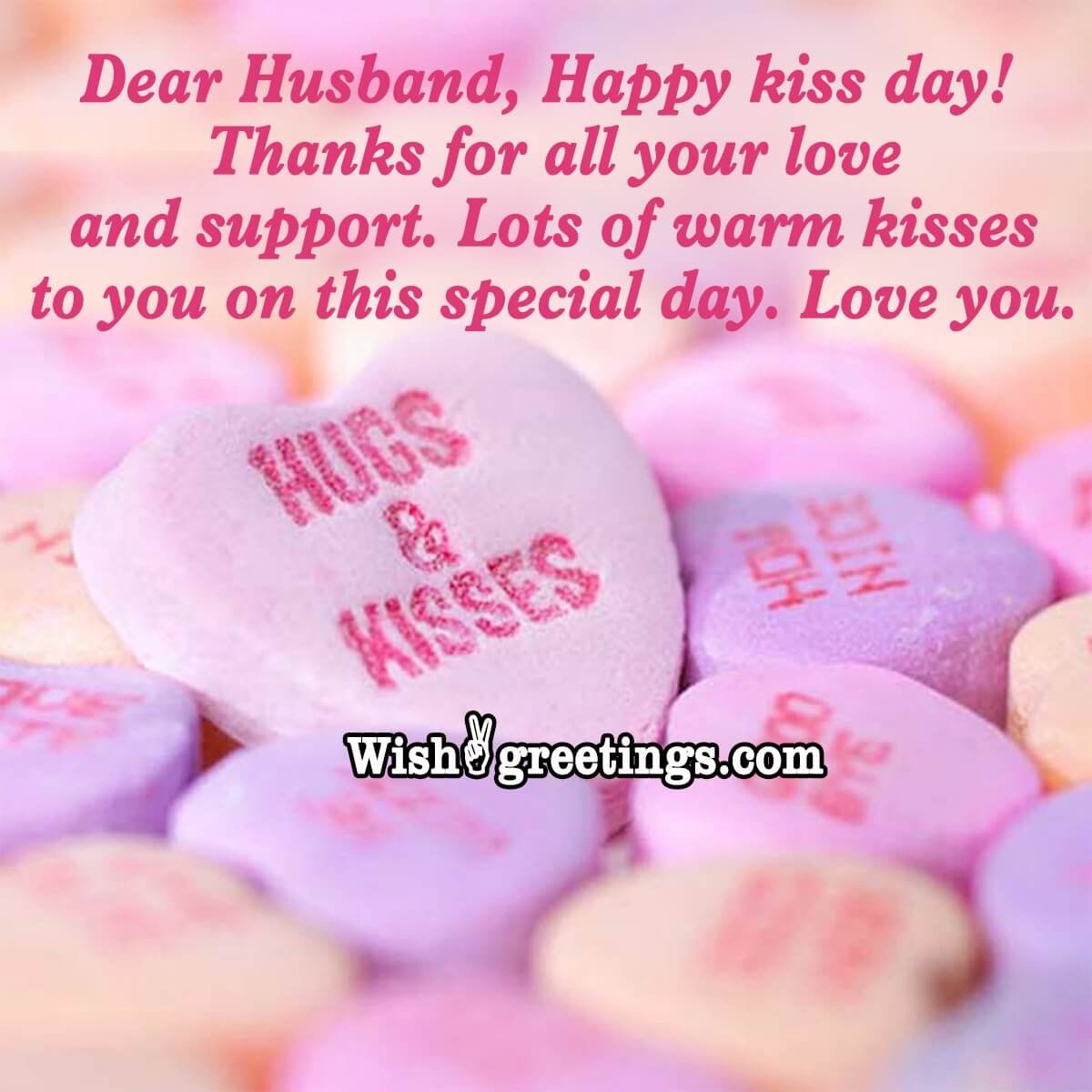 Dear Husband, Happy Kiss Day!