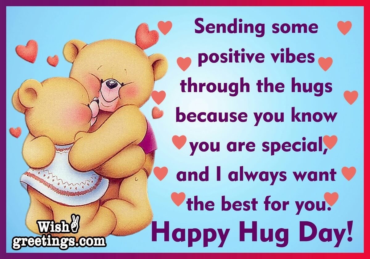 Sending Hug Day Wishes