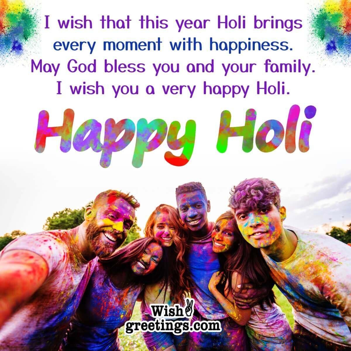 Happy Holi Message Photo