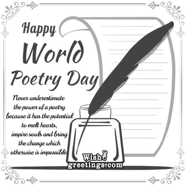 Happy World Poetry Day Wishes Messages - Wish Greetings