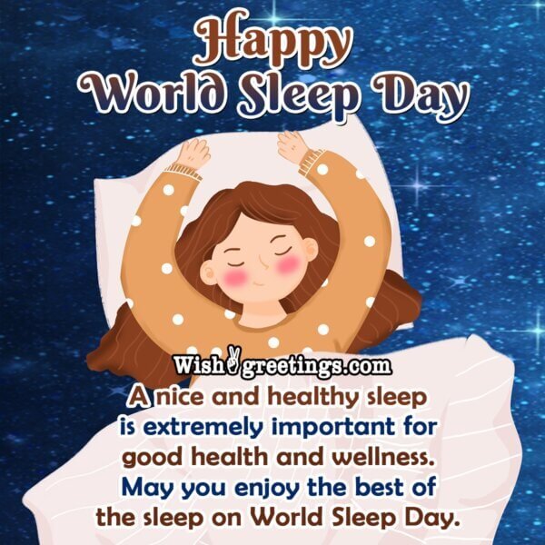 Happy World Sleep Day Quotes, Messages Wish Greetings