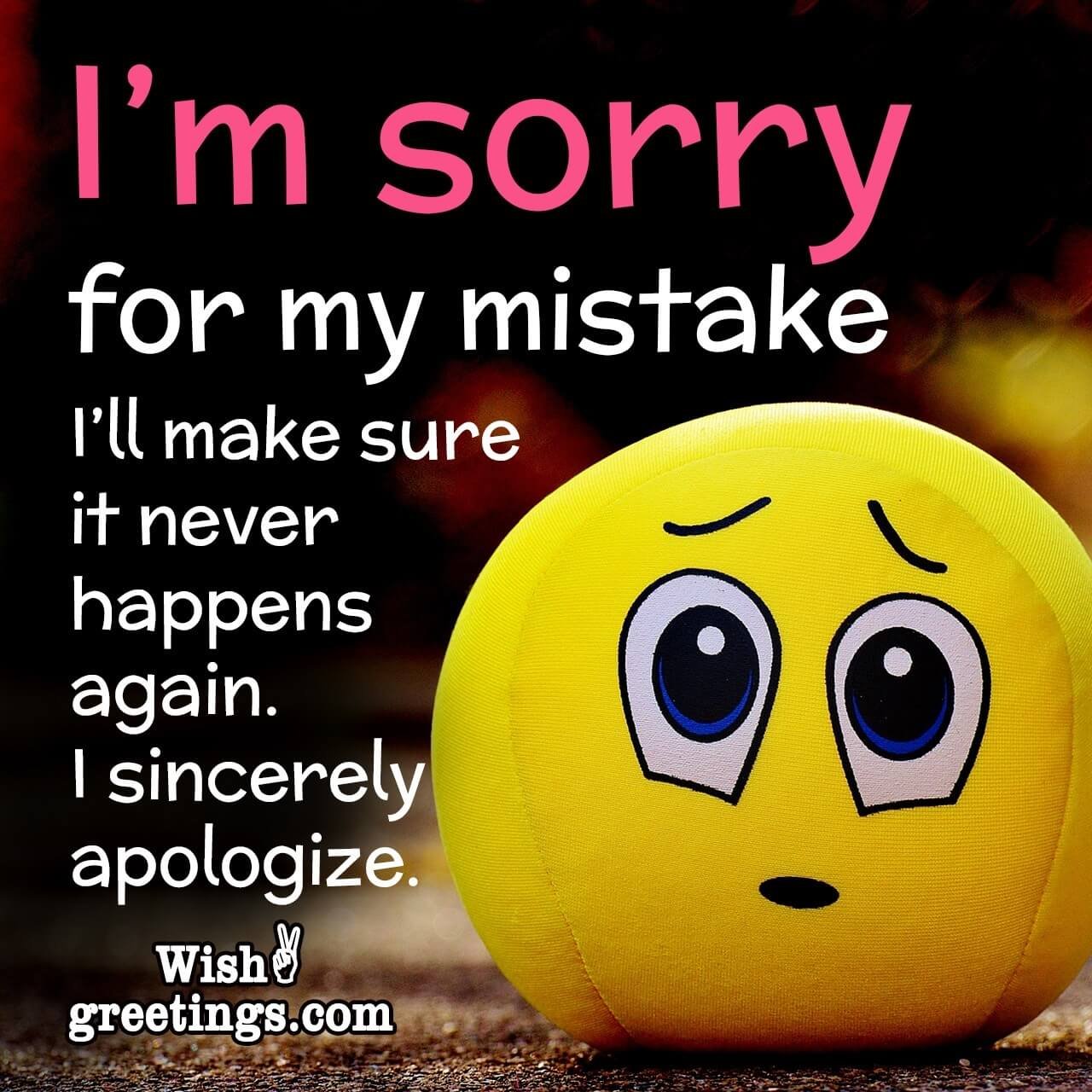 I’m Sorry Message