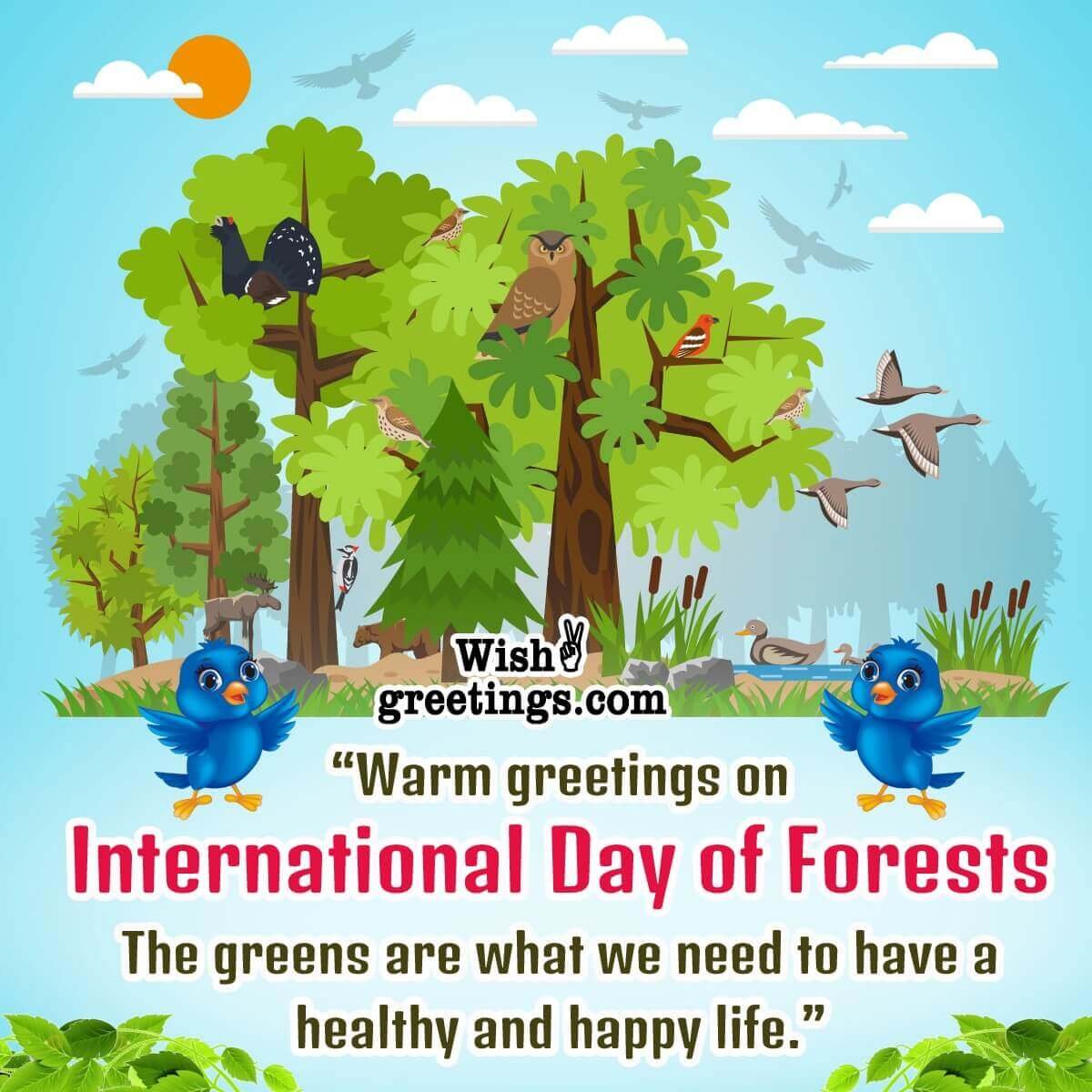 International Day Of Forests Greeting Image