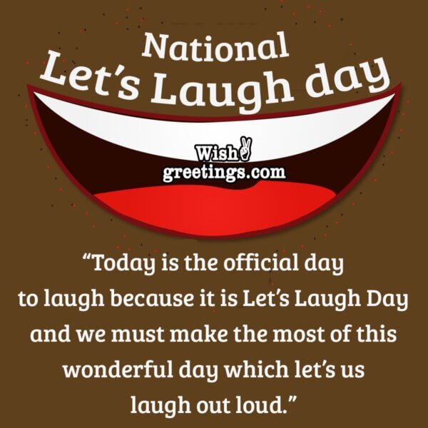 National Lets Laugh Day Messages 600x600 