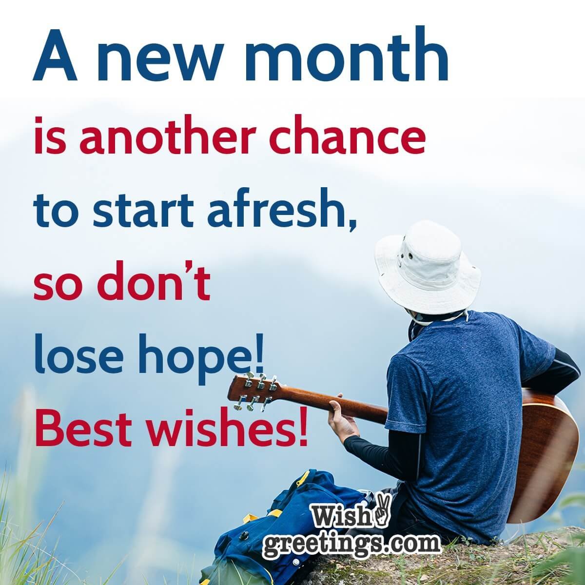 Best Wishes For Happy New Month