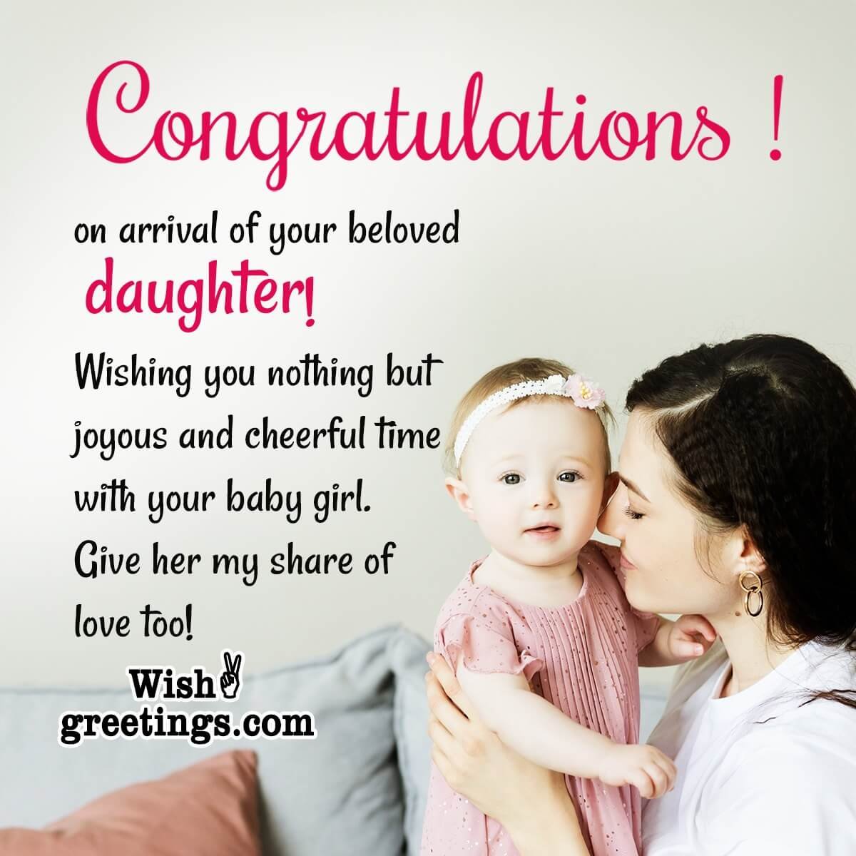 baby girl congratulations messages