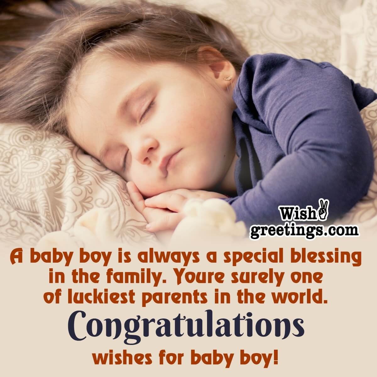 Congratulations Messages for Baby Boy - Wish Greetings