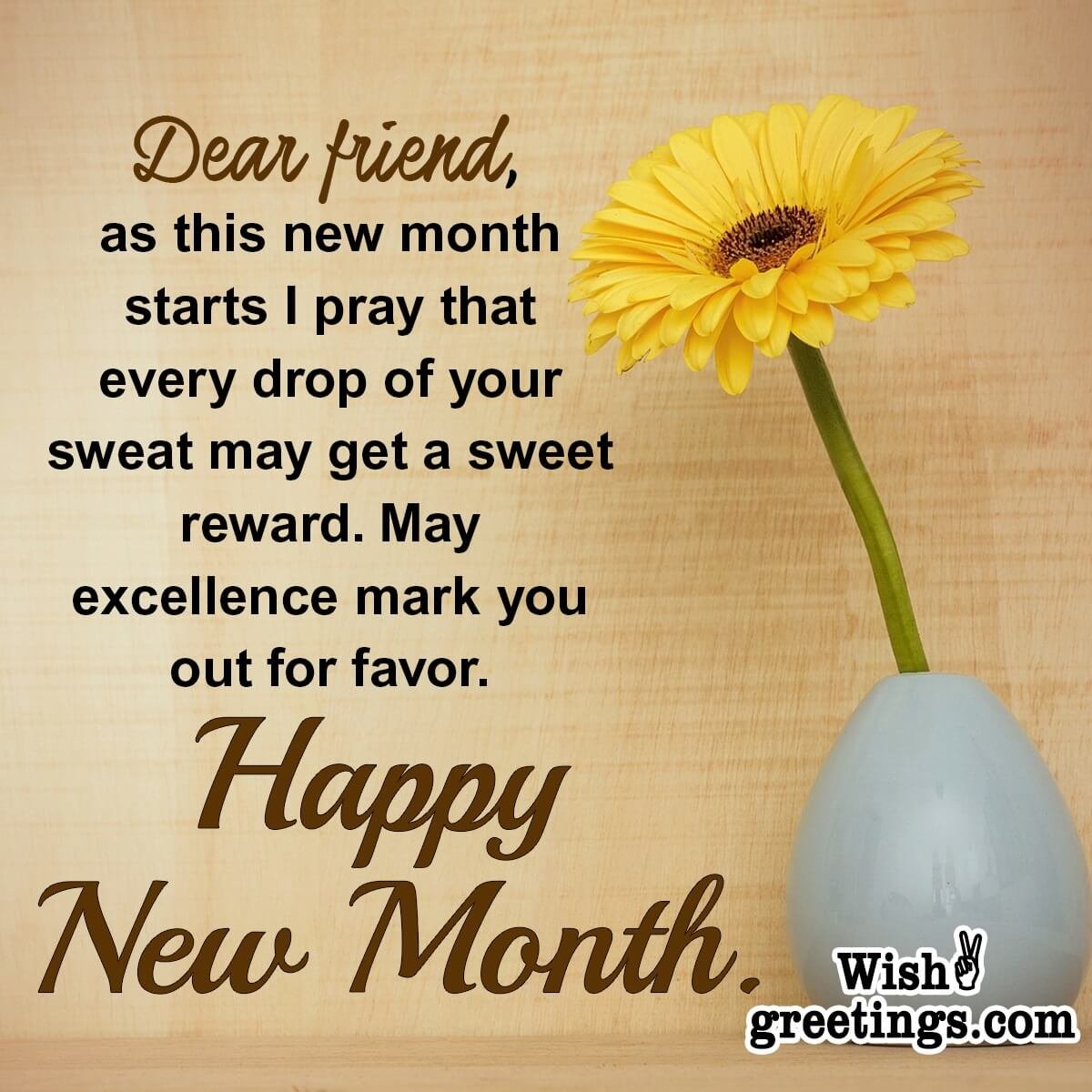 Happy New Month Wish For Friends