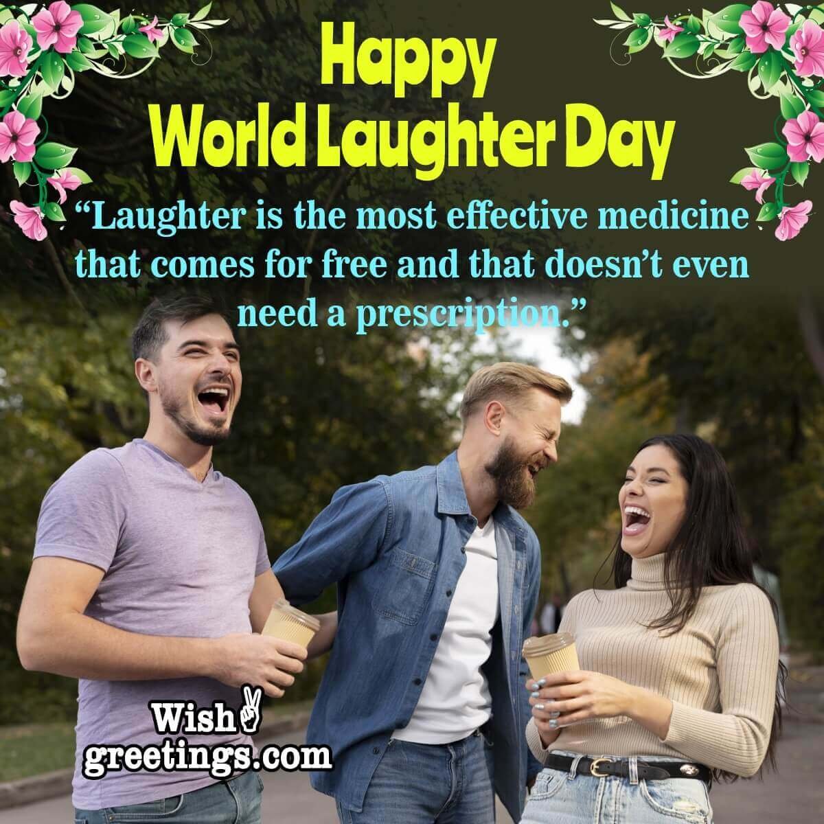 Happy World Laughter Day Quote Pic