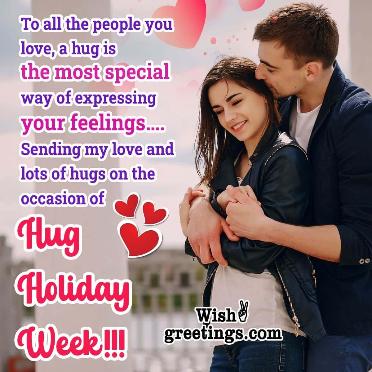 Hug Holiday Week Wish Photo