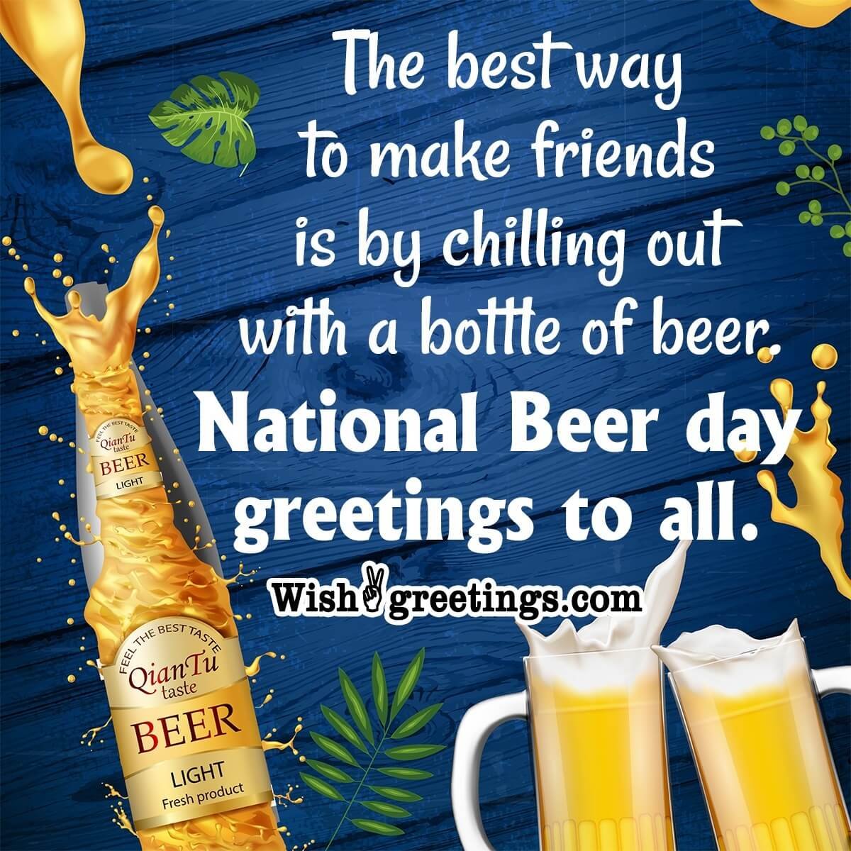 National Beer day greetings