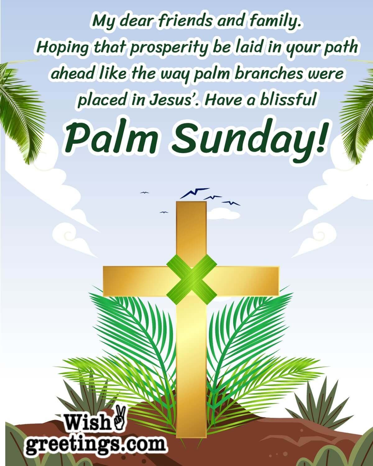 Palm Sunday Message Pic For Friends And Family
