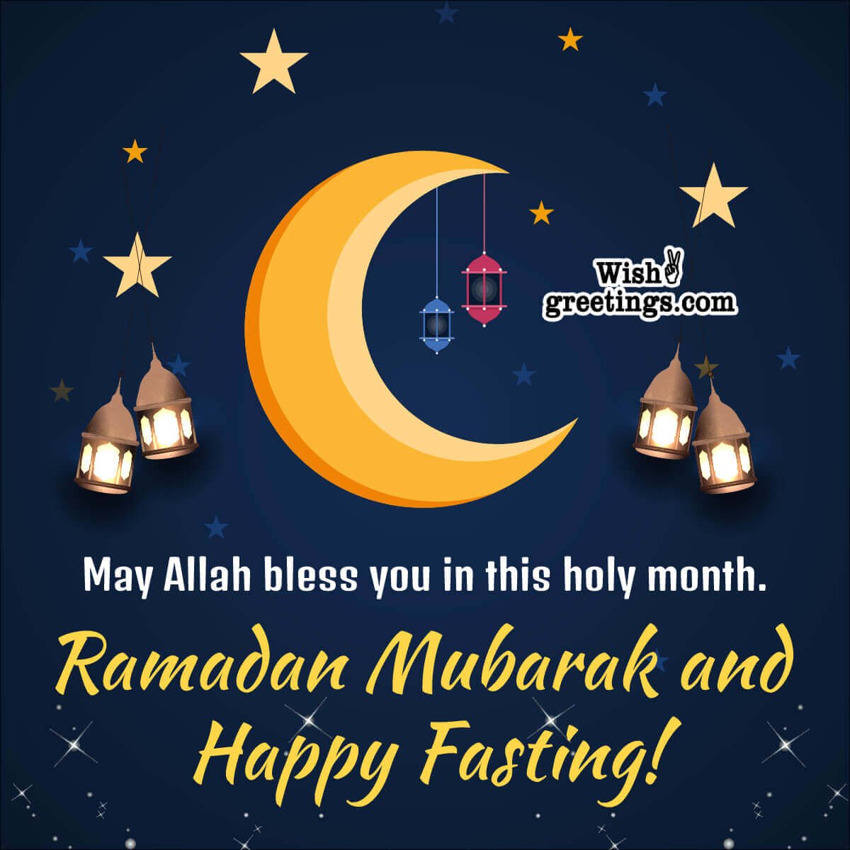 Ramadan Mubarak Greeting Image