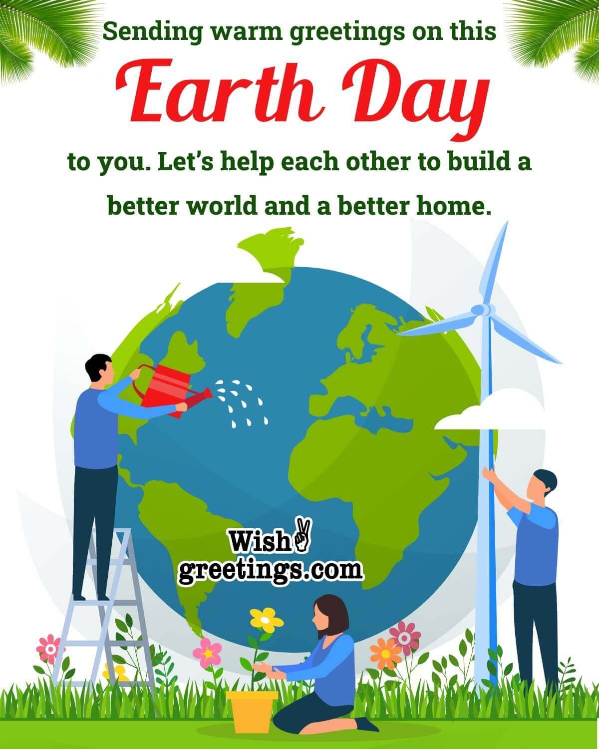 World Earth Day Greeting Photo