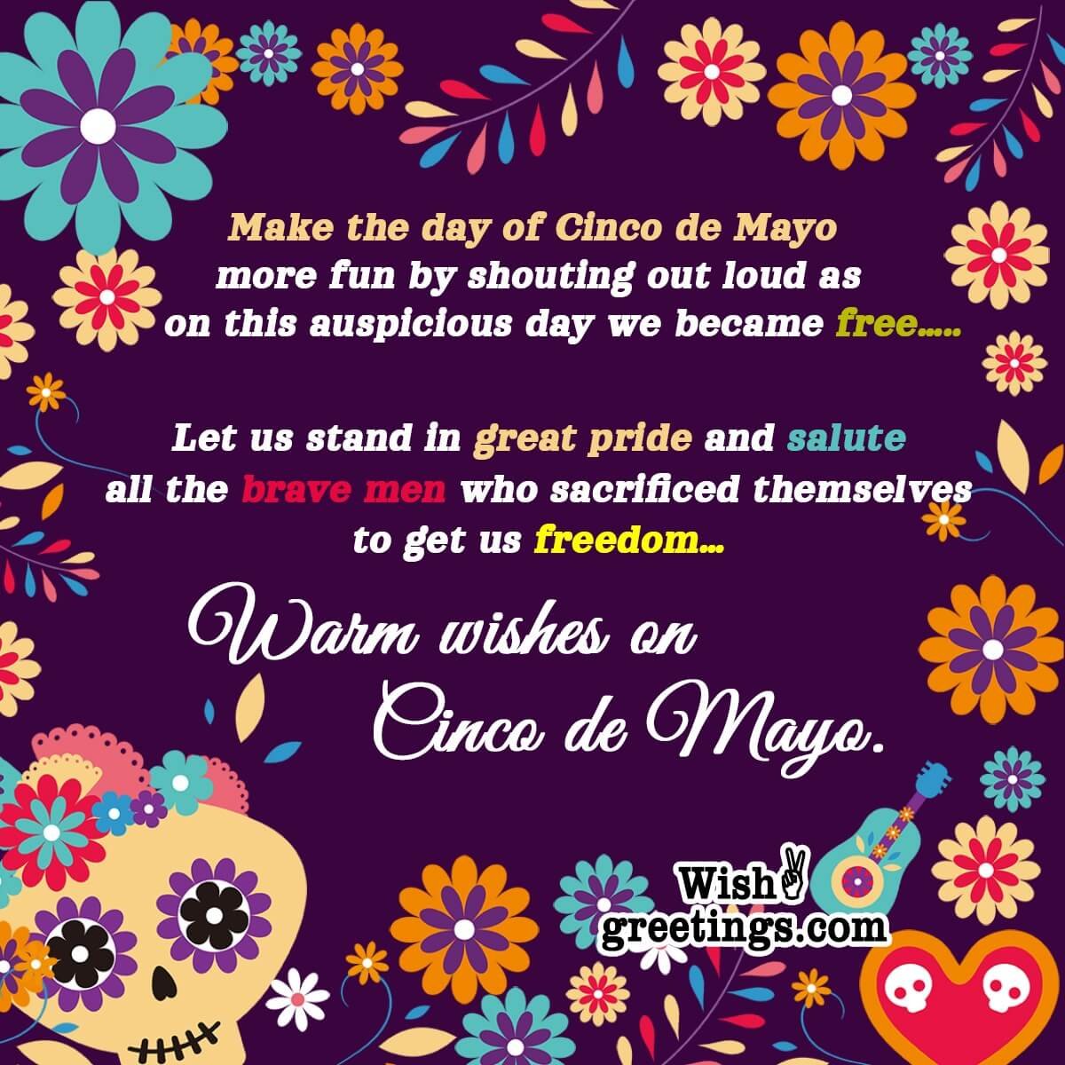 Cinco De Mayo Greeting Wishes Messages