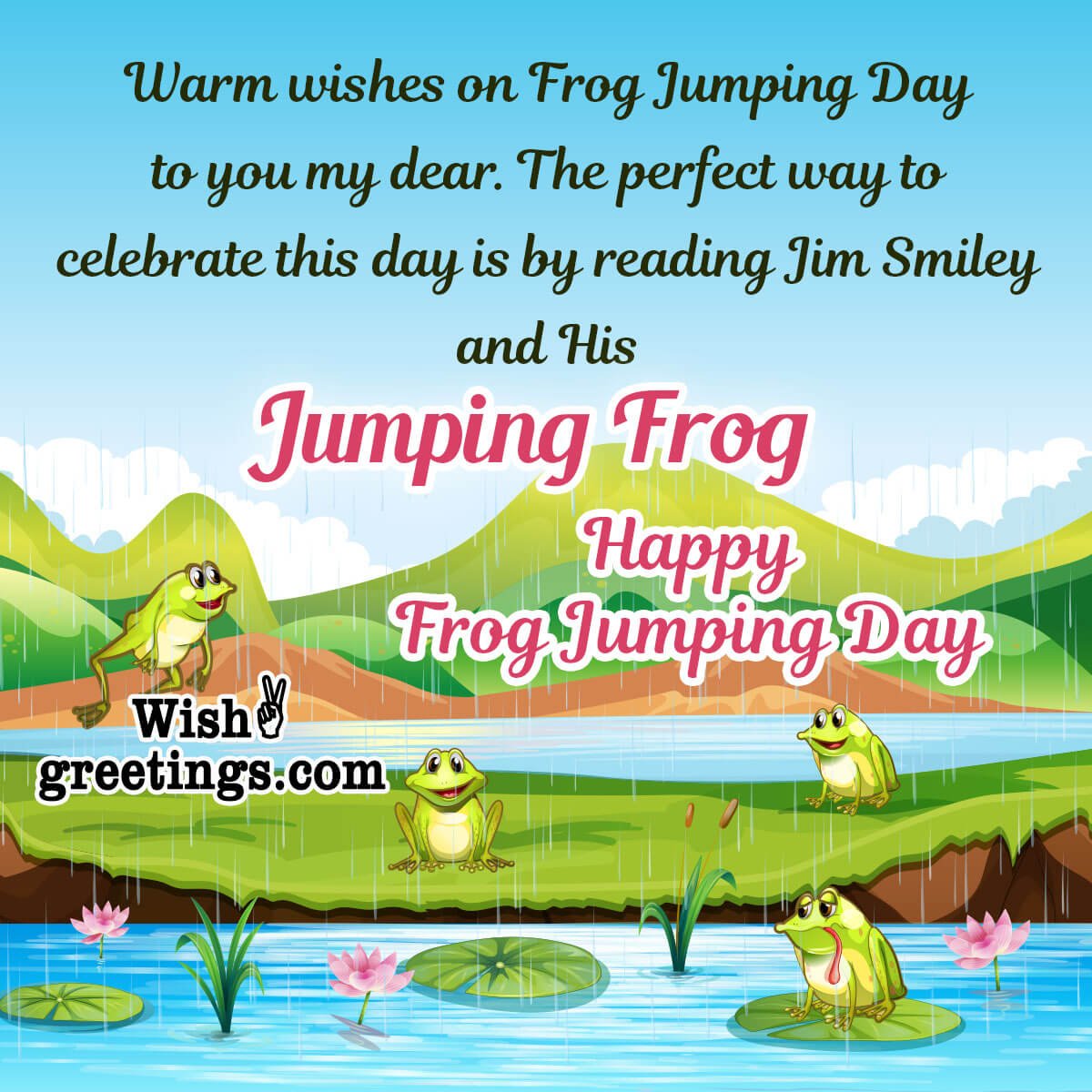 Frog Jumping Day Wishes Messages