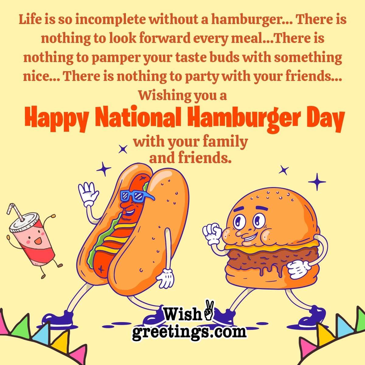Happy National Hamburger Day Messages