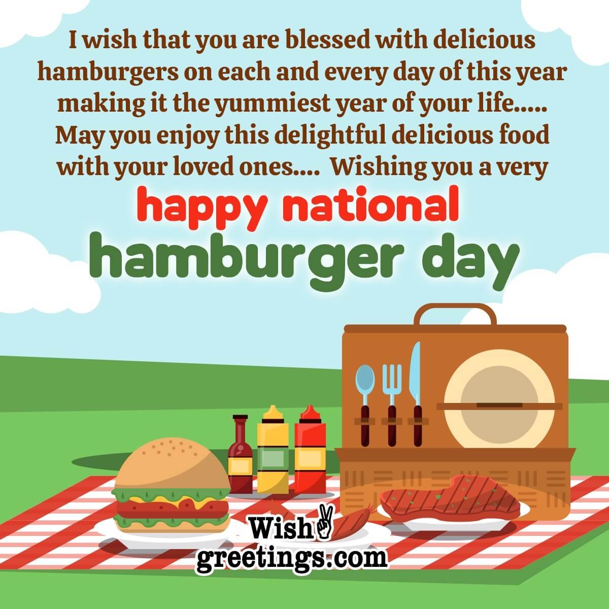 Happy National Hamburger Day Wishes