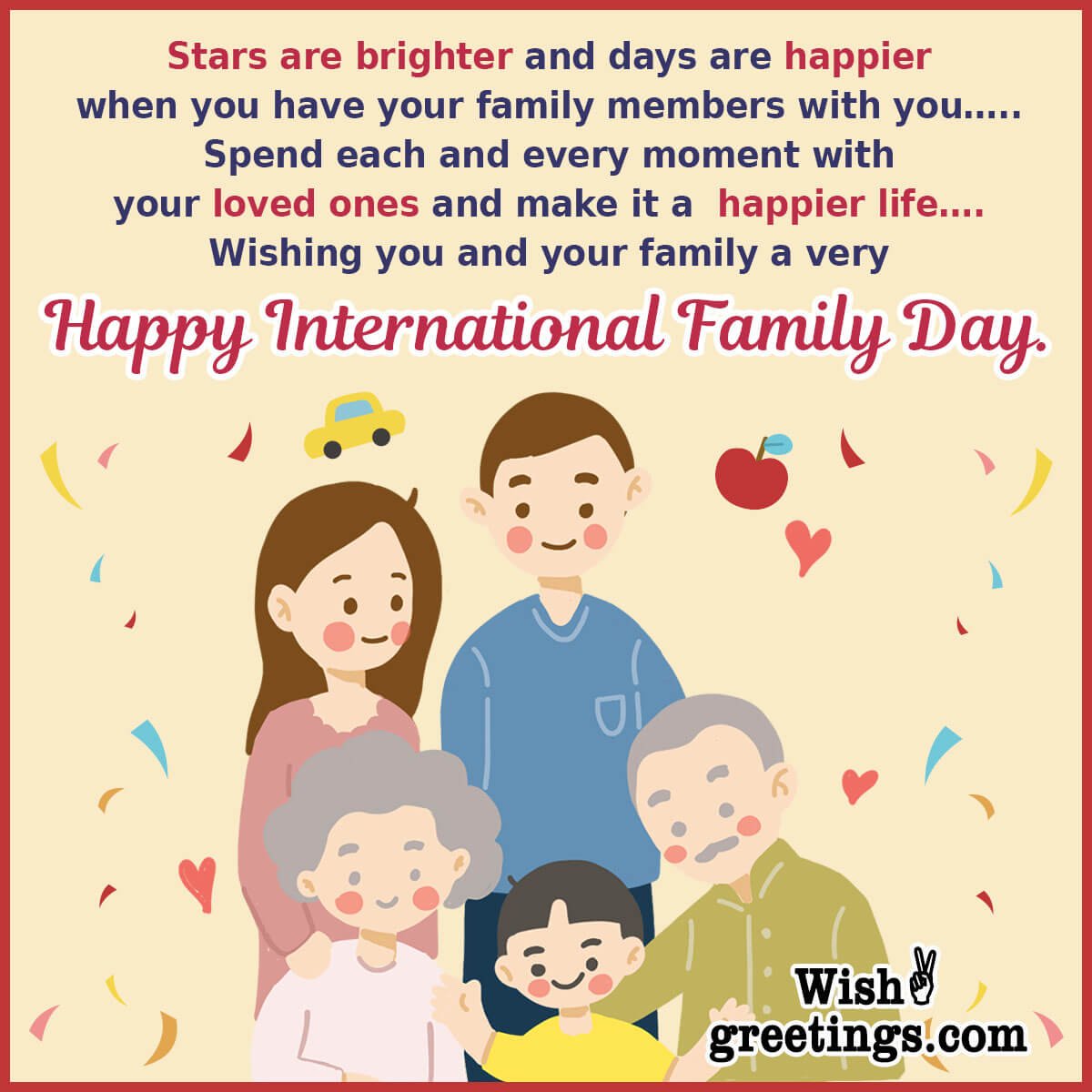 International Day Of Families Wish