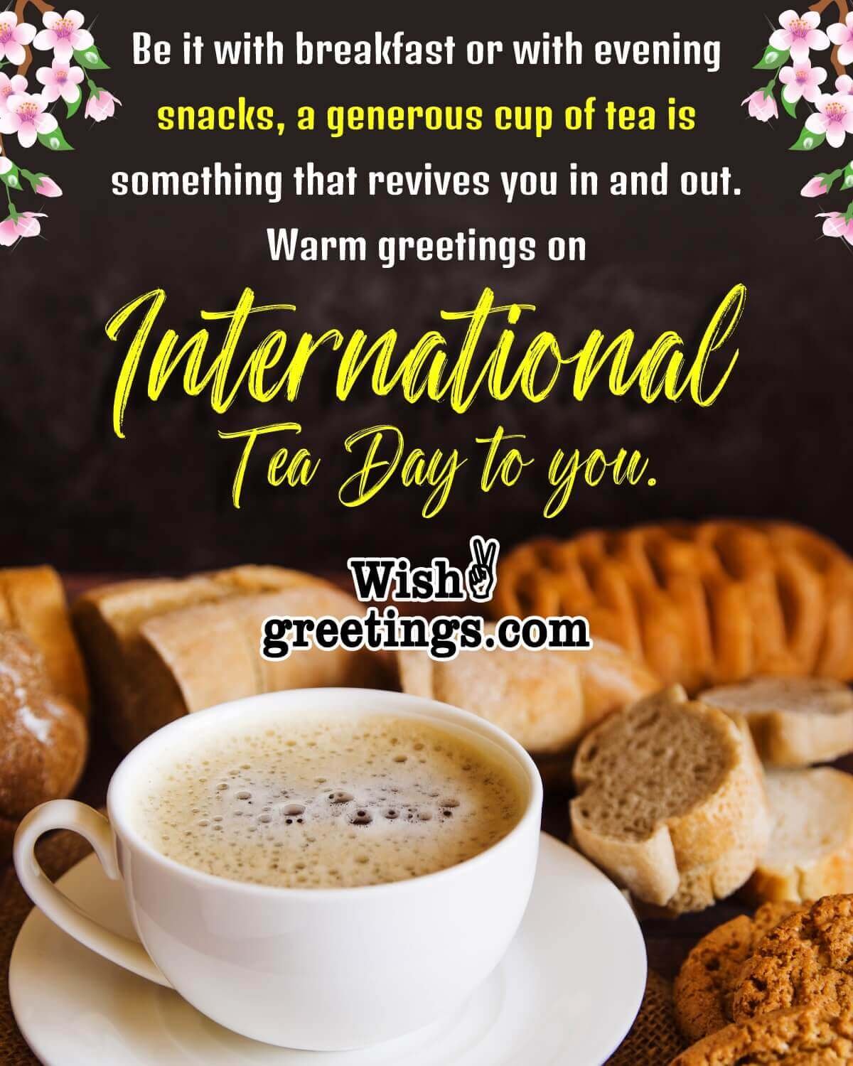International Tea Day Greeting Photo