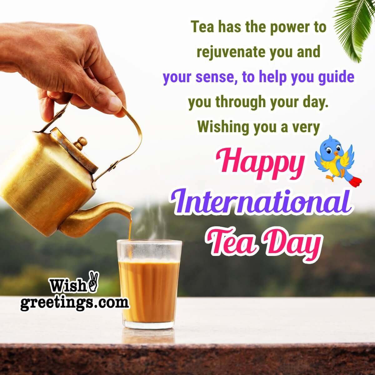 International Tea Day Wishes Messages Images