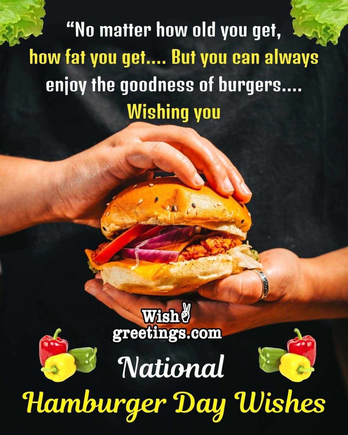 National Hamburger Day Quote Photo