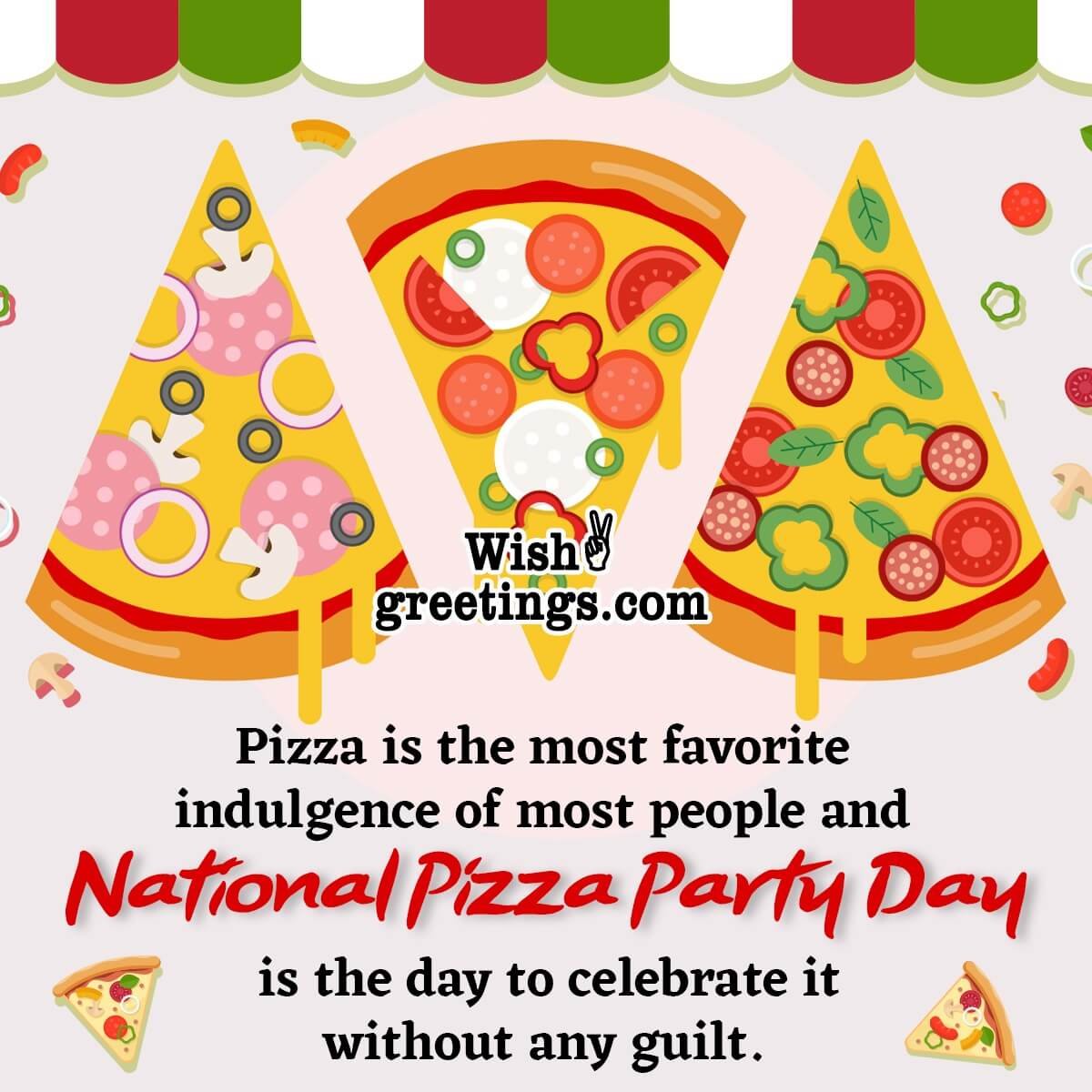 National Pizza Party Day Message