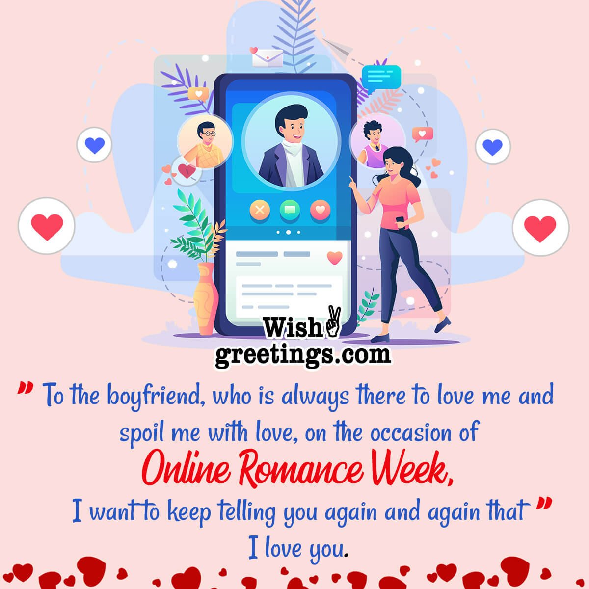 Online Romance Week Message