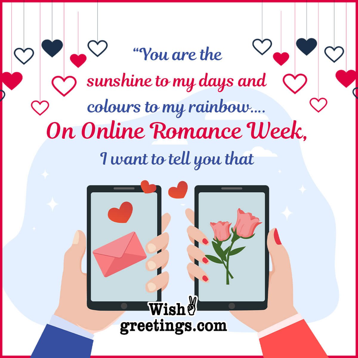 Online Romance Week Messages