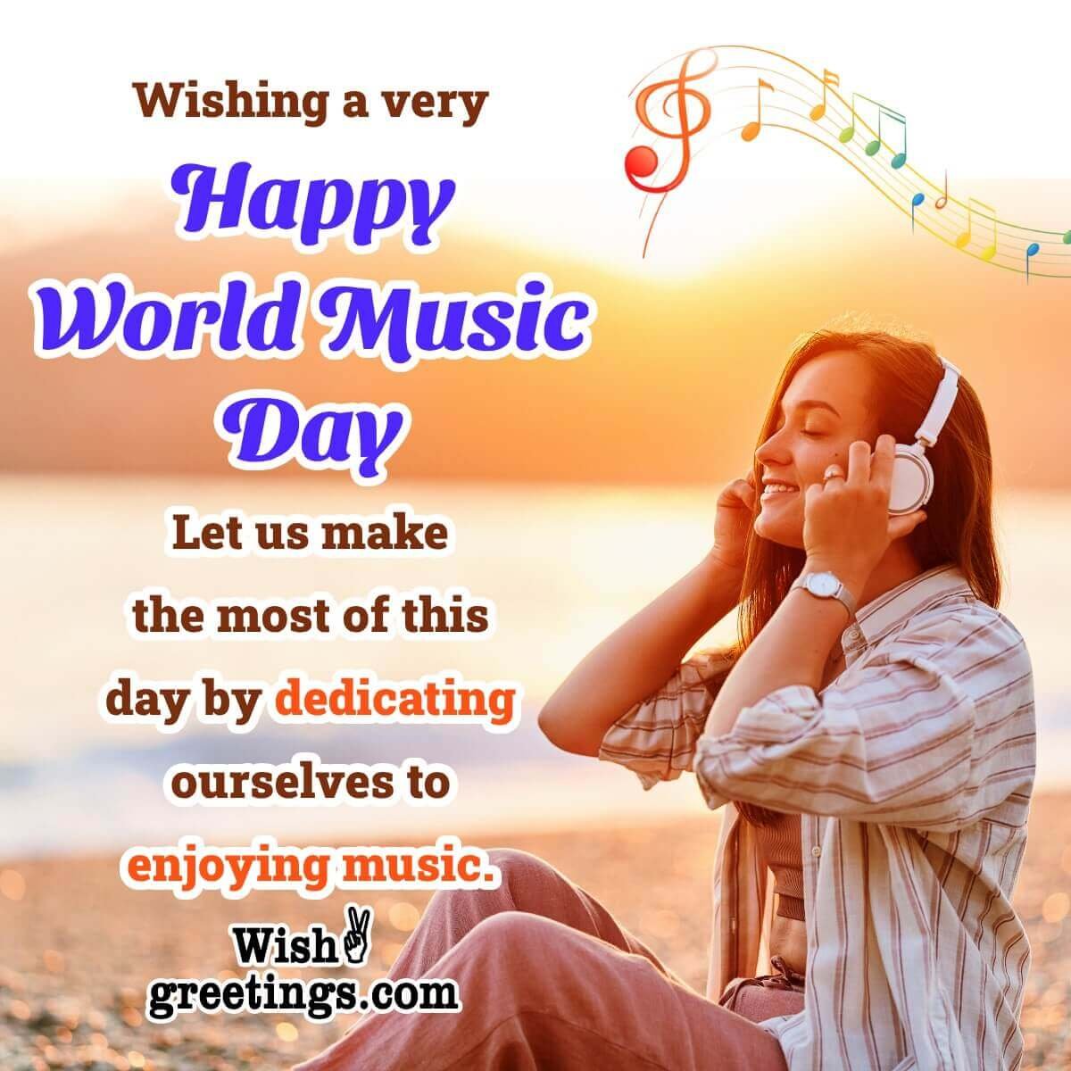 Best World Music Day Wishing Picture