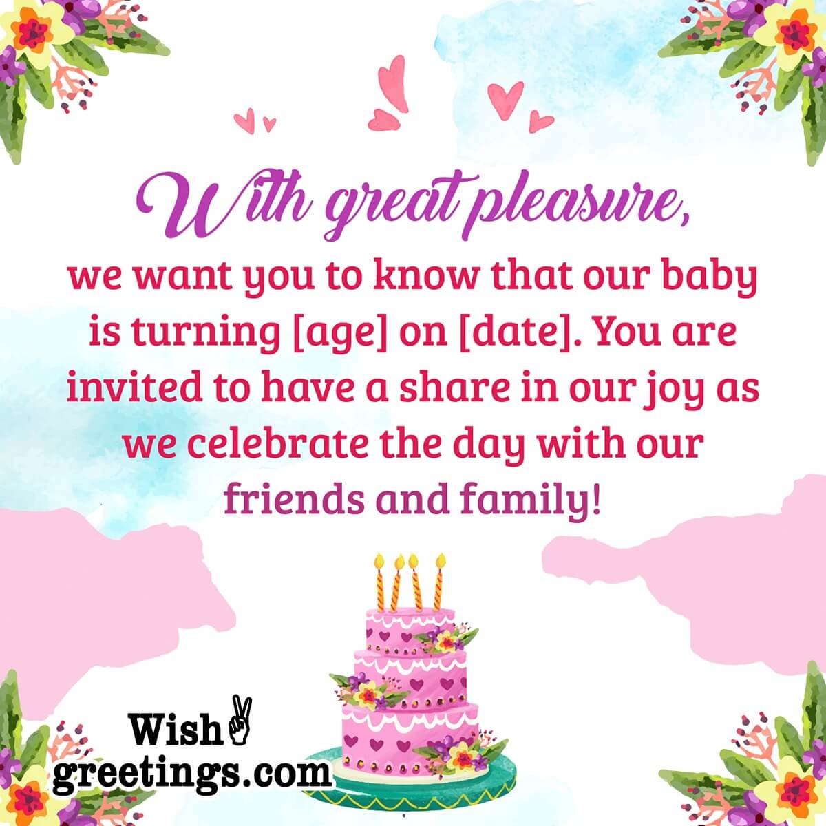 Birthday Invitation Messages - Wish Greetings
