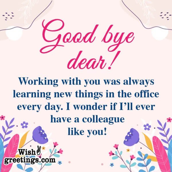 Farewell Messages for Colleague - Wish Greetings