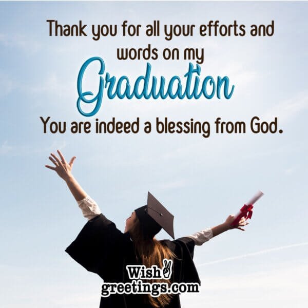 Graduation Thank You Messages - Wish Greetings