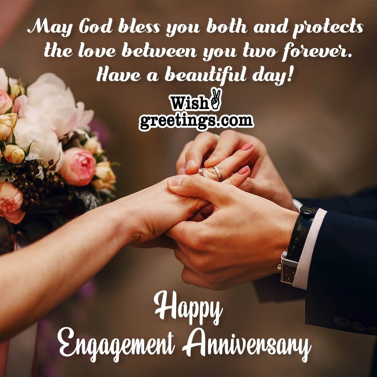 Engagement Anniversary Wishes - Wish Greetings