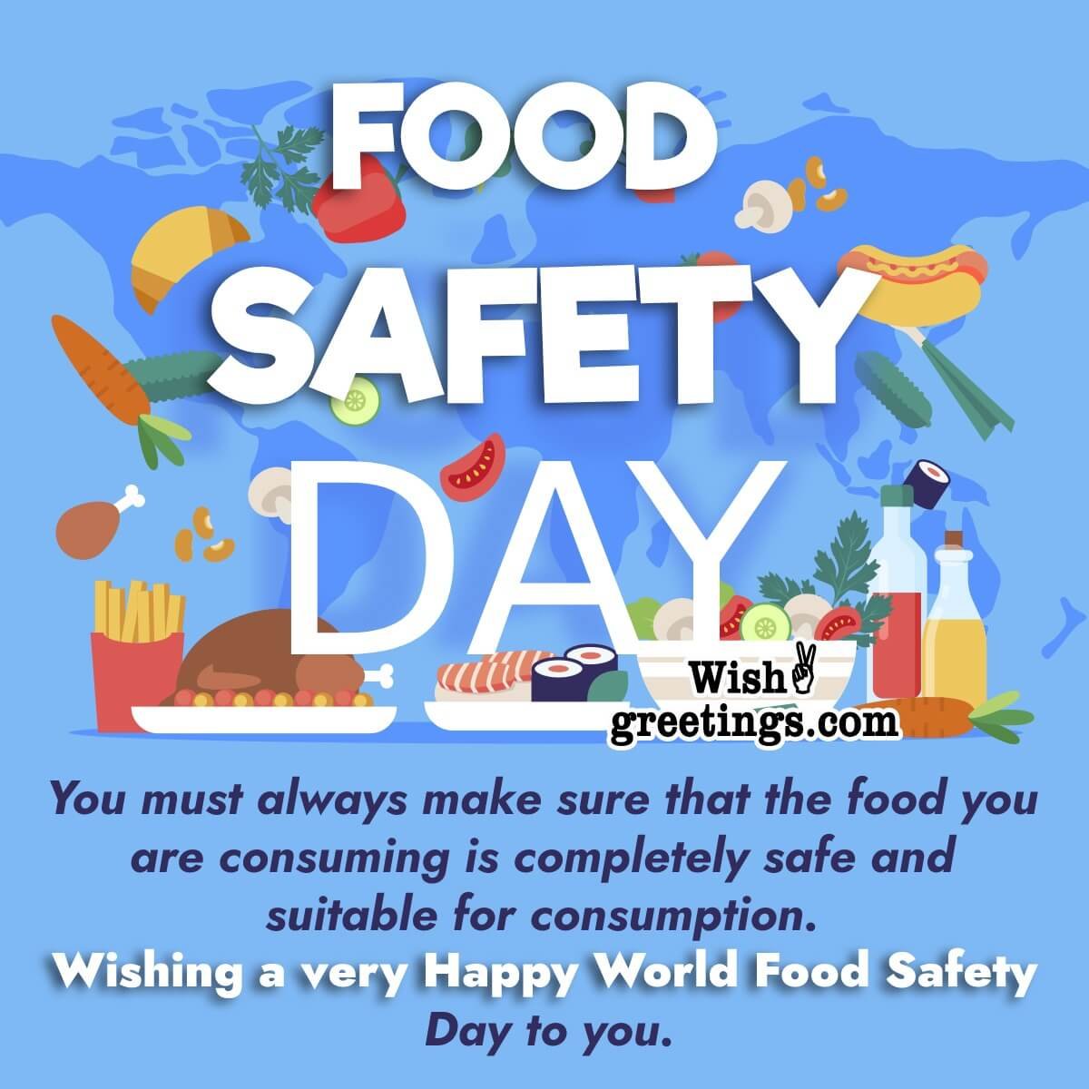 Happy World Food Safety Day Wishes